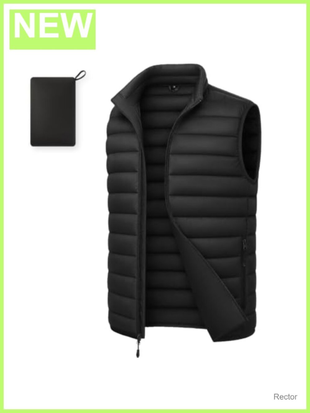 Men's Puffer Vest Lightweight Packable Sleeveless Nylon Jacket